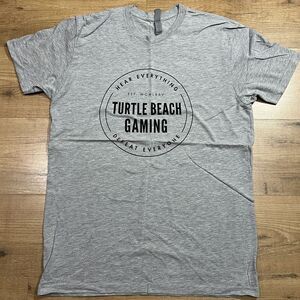 Turtle Beach Gaming Accessories T Shirt Large Gray E3 Gamer Swag‎ PC XBOX PS5